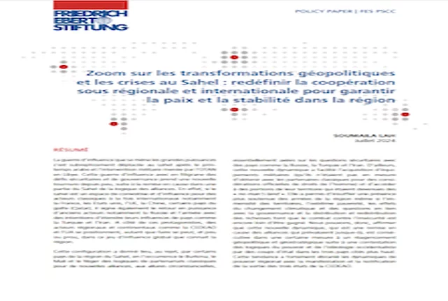 Zoom sur les transformations géopolitiques et les crises au Sahel